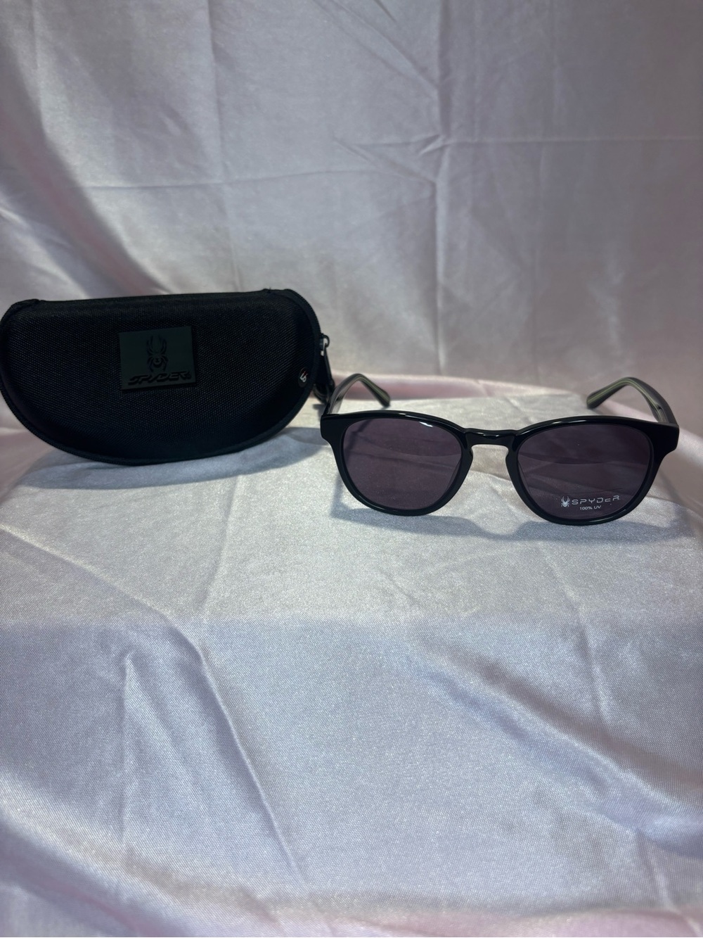 Spyder Black Men's Sunglass and Case Set